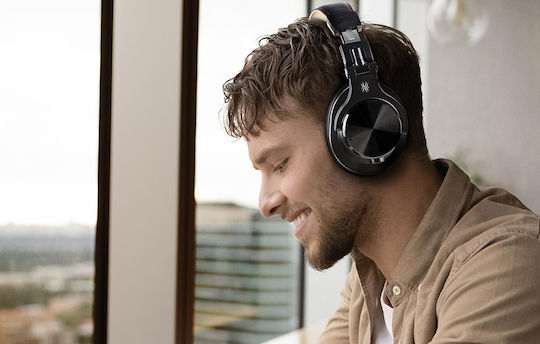OneOdio Fusion A70 Ασύρματα / Ενσύρματα Over Ear Ακουστικά με 72 ώρες Λειτουργίας Χρυσά