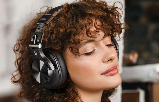 OneOdio Fusion A70 Ασύρματα / Ενσύρματα Over Ear Ακουστικά με 72 ώρες Λειτουργίας Χρυσά