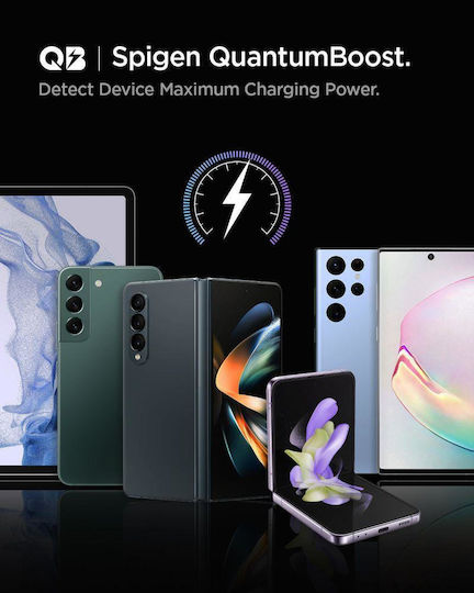 Spigen Φορτιστής Αυτοκινήτου PC2200 Arcstation 75W Γρήγορης Φόρτισης με Θύρες: 2xType-C Μαύρος