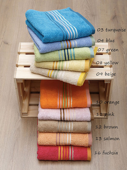 Sunshine Facecloth Stripes Orange p111-107-orange 50x100cm. Orange Weight 600gr/m²