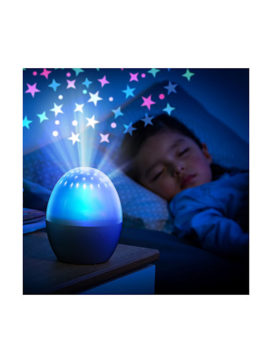 Reer LED Kinderprojektorlampe Starlino mit Sternenprojektion Weiß