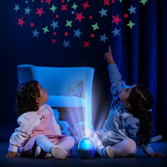 Reer Led Παιδικό Φωτιστικό Projector Starlino με Προβολή Αστεριών Λευκό