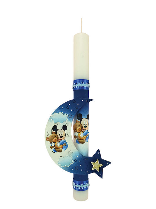 Λαμπάδα Mickey Στρογγυλή Μπλε Λαμπάδα Mickey Στρογγυλή Μπλε