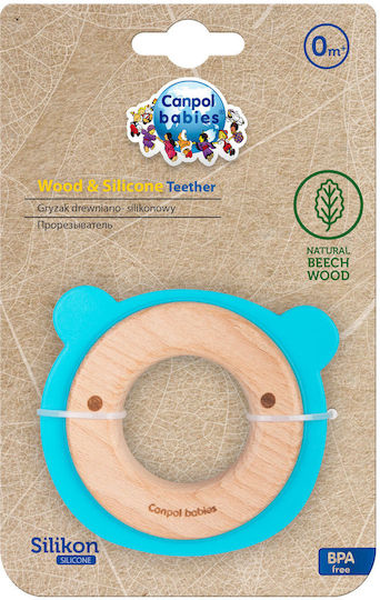 Canpol Babies Teething Ring BPA Free Wooden for 0 m+