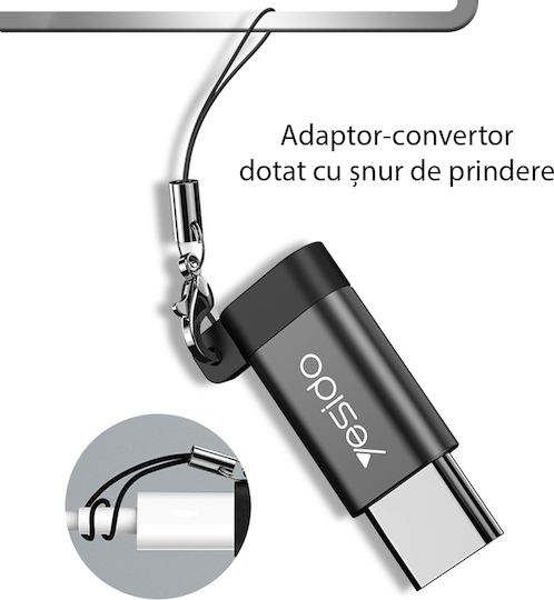 Yesido GS04 Converter USB-C male to micro USB female 1pcs