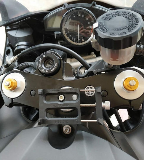 Moto Discovery Motorrad Handyhalterung mit verstellbarem Arm für die Zeitschaltuhrplatte