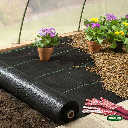 Grasher 103632 Ground Cover Fabric 95gr/m² 2x5m Black