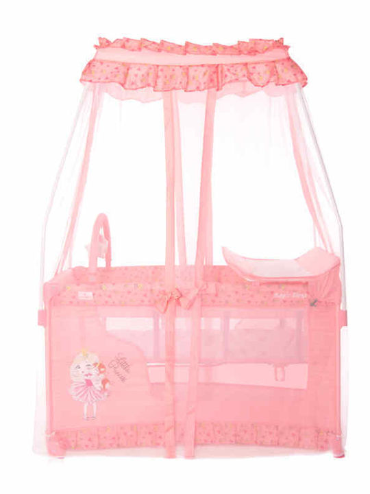 Lorelli Magic Sleep Playpen 2 Levels with Changing Table & Mattress Pink 172x68cm