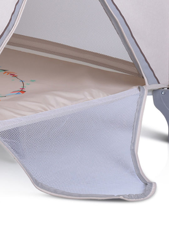 Cangaroo Boho Playpen with Mattress Beige 100x100cm