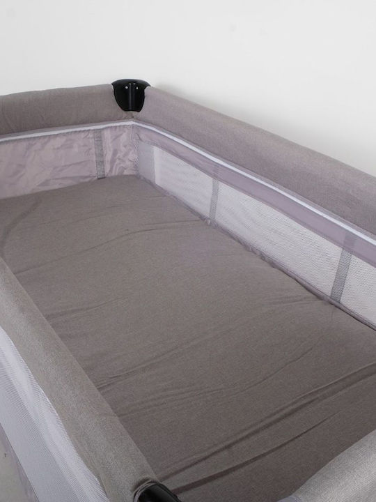 FreeOn Playpen 2 Levels with Mattress Gray 120x60cm