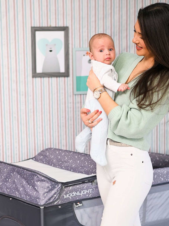 Lorelli Moonlight Playpen with Changing Table & Mattress Arctic Indian 126x70cm