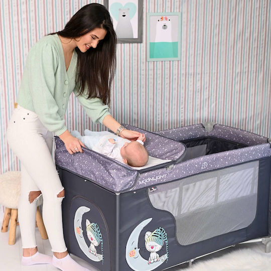 Lorelli Moonlight Playpen with Changing Table & Mattress Arctic Indian 126x70cm