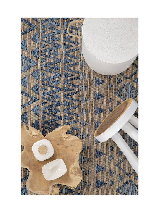 Royal Carpet Gloria 10 Χαλί Ορθογώνιο Καλοκαιρινό Βαμβακερό Blue 120x180cm