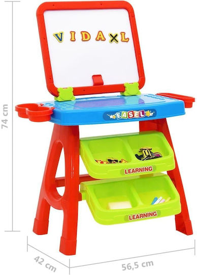 Kids Table for Painting made of Plastic Multicolour vidaXL
