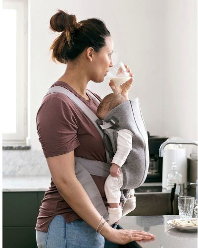 BabyBjorn Classic Carrier Mini 3D Jersey Light Beige with Maximum Weight 11kg