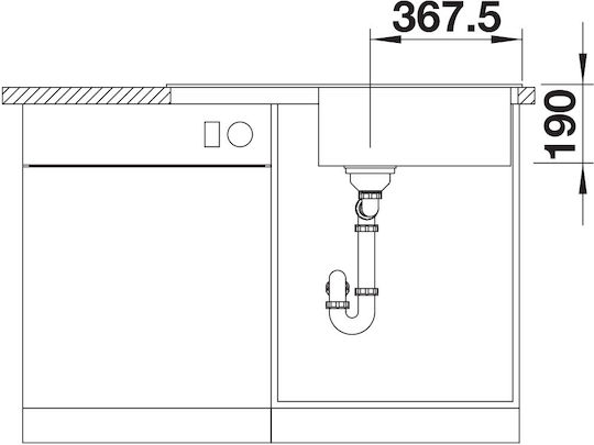 Blanco Legra XL 6 S 527274 Drop-In Sink Synthetic Granite W86xD50cm Volcano Grey