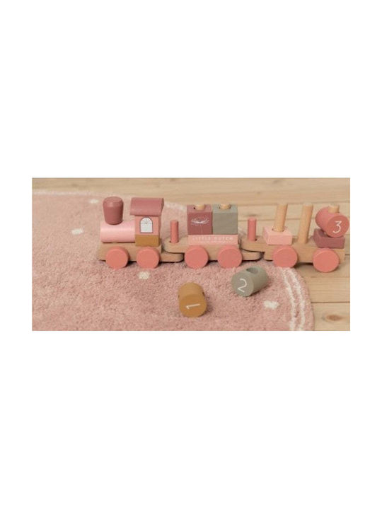Little Dutch Dot Kinder Teppich Pure Pink Rund mit Durchmesser 110cm
