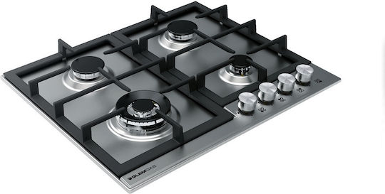 Glemgas Gas Cooktop Autonomous Inox 56x48εκ. Silver
