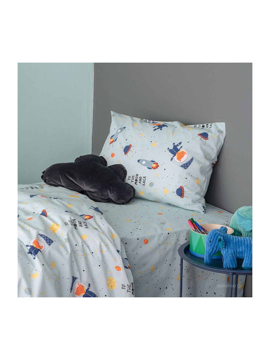 Palamaiki Kids Cotton Pillowcase 50x75cm Blue