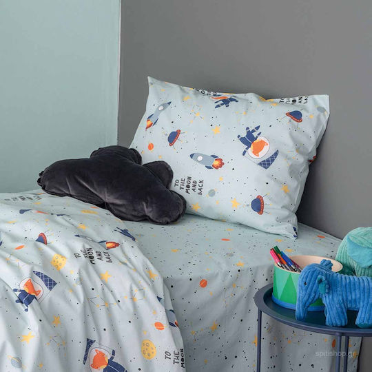 Palamaiki My Kingdom MK729 Kids Cotton Pillowcase 50x75cm Blue