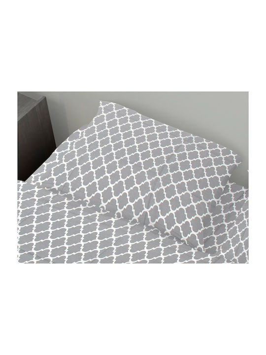Dimcol Windows Kids Cotton Pillowcase 50x70cm 135 Grey