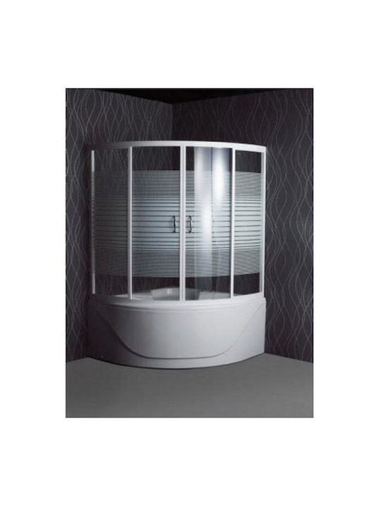 Sanitec Venus Γωνιακή Μπανιέρα Ακρυλική 130x130x60cm