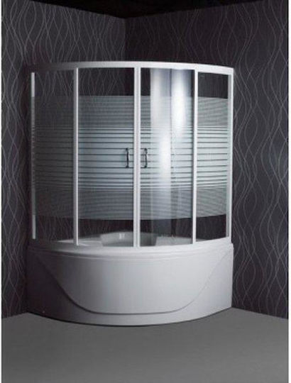 Sanitec Venus Cadă de baie colț Acrilic 130x130cm