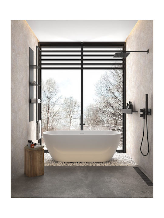 Acrilan Evelyn Acrylic Freestanding Bathtub 170x80cm