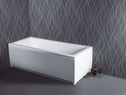 Sanitec Quadra Μπανιέρα Ακρυλική 170x80x60cm