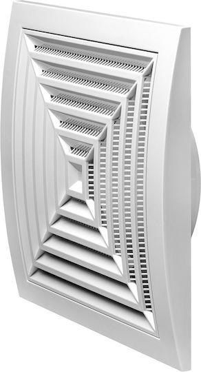 Europlast 101- Vent Louver 19x19cm Square with Screen