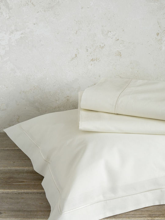 Nima Forever Σετ Νυφικά Σεντόνια King Size 4τμχ Ivory 270x280cm