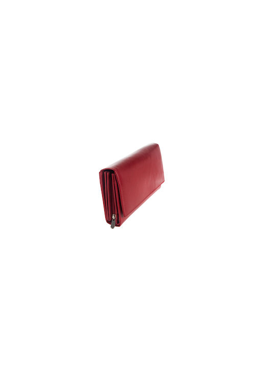 Fetiche Leather Large Leather Women's Wallet Red VT 3-796