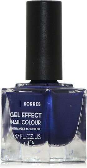 Korres Gel Effect Gloss Nail Polish Long Lasting 87 Infinity Blue 11ml