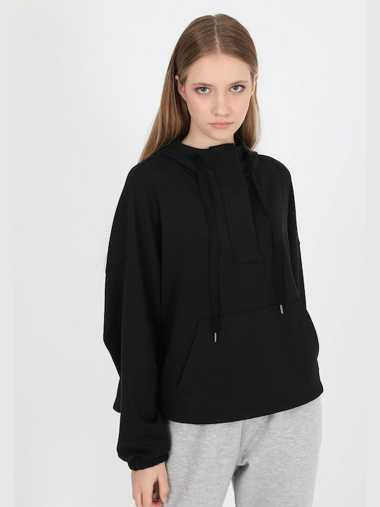 John Frank Women's Hooded Sweatshirt Black