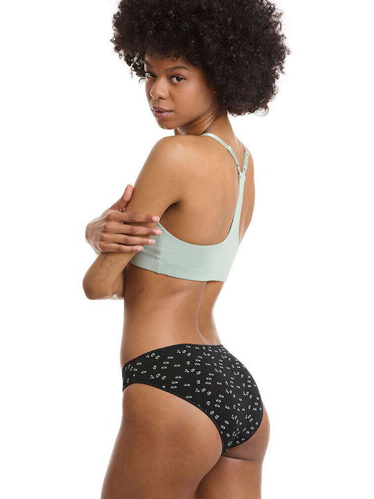 Bamboo Women's Slip 2Pack Black/Mint