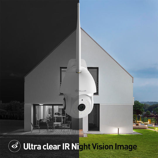 Tellur TLL331451 IP Камера за наблюдение Wi-Fi Full HD+ 3MP Водоустойчива с Обектив 2.8мм
