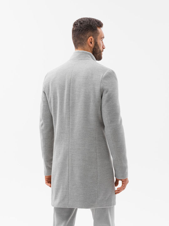 Ombre Men's Half Coat Gray