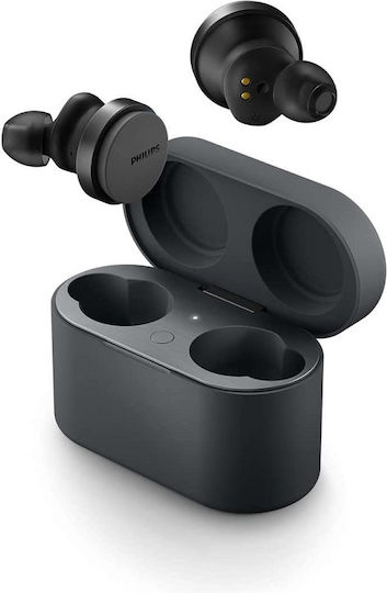 Philips TAT8506 In-ear Bluetooth Handsfree Ακουστικά με Αντοχή στον Ιδρώτα και Θήκη Φόρτισης Μαύρα