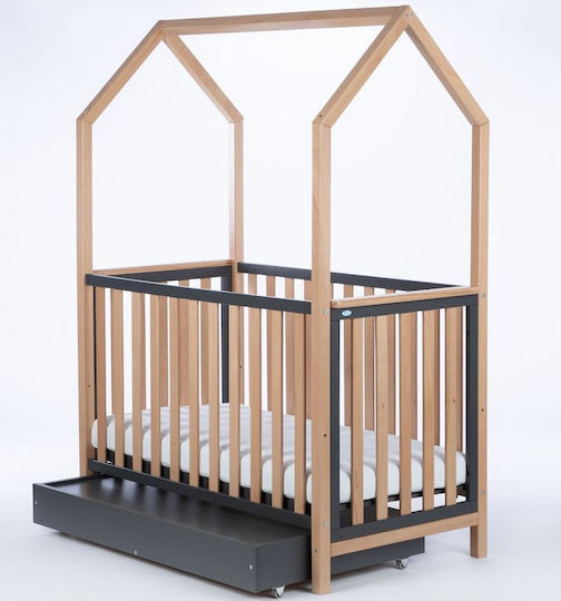 Drewex Nursery Furniture Set with Bed & Nursery Drawer Graphite