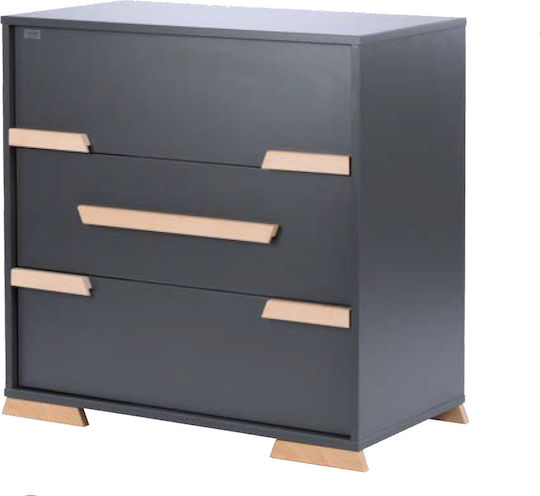 Drewex Nursery Furniture Set with Bed & Nursery Drawer Graphite