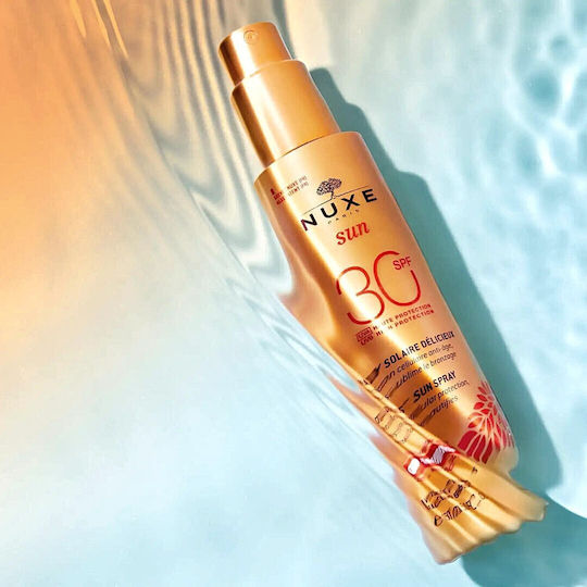 Nuxe Sun Delicious Waterproof Face & Body Sunscreen Cream SPF30 in Spray 150ml