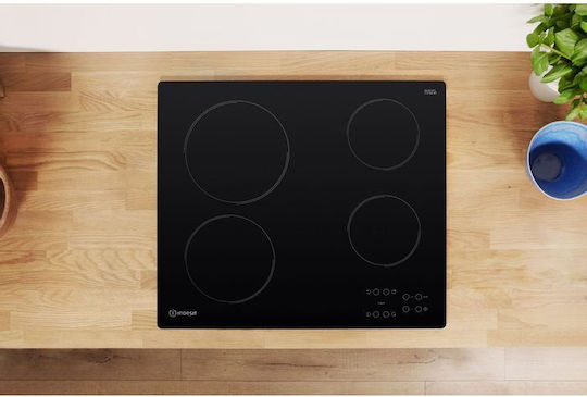 Indesit Keramikkochfeld Autonom mit Kindersicherung 58x51εκ.