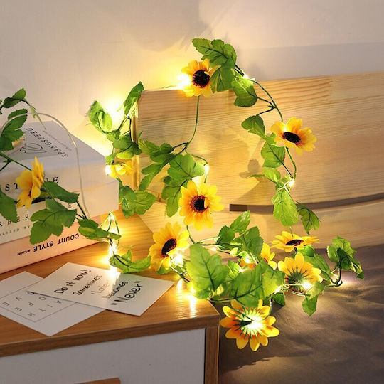 Hängend Solarleuchte Blume mit Warmes Weiß Licht