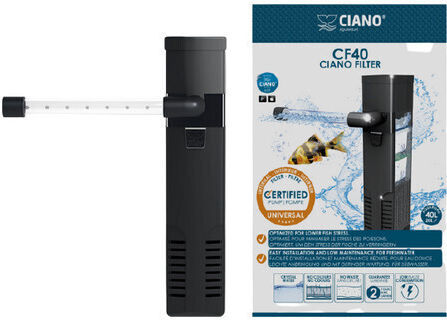 Ciano CF20 Εσωτερικό Φίλτρο για Ενυδρεία Χωρητικότητας έως 20lt με Απόδοση 120lt/h