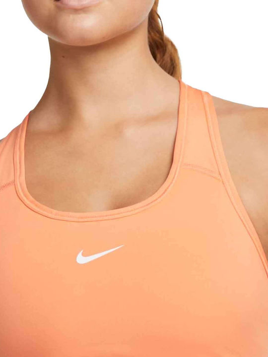 Dri-Fit Swoosh Damen Sport-BH Orange mit Futter