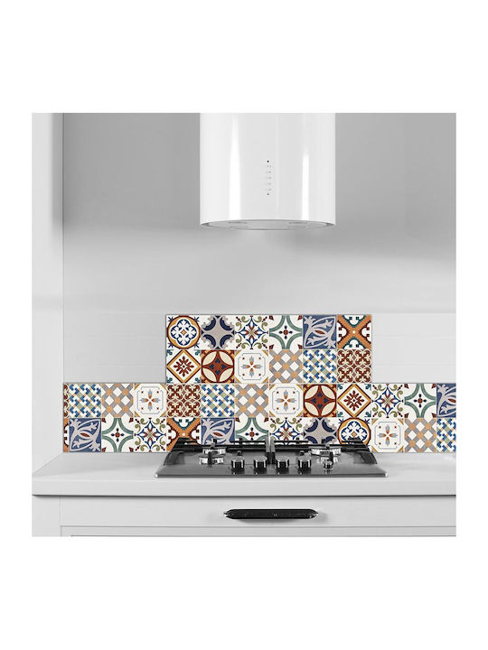 Panouri Decorative 3D Autoadeziv Red Azulejos Multicolore