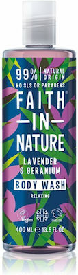 Faith in Nature Lavender & Geranium Foam Bath Schaumbad in Gel (1x400ml) 400ml