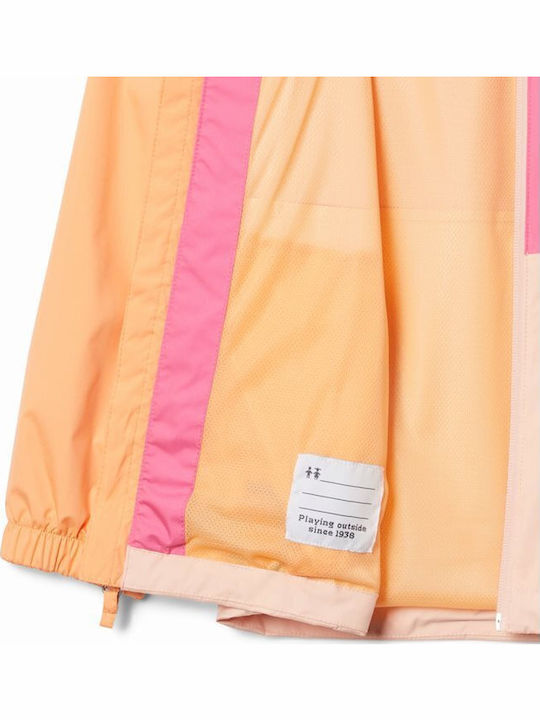 Kids' Casual Jacket Short with Hood Orange DALBY SPRINGS