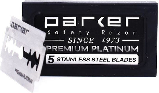 Parker Double Edge Premium 5 Ανταλλακτικές Λεπίδες 5τμχ