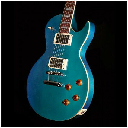 Cort CR200 Elektrische Gitarre Einfacher Schnitt mit HH Tonabnehmerkonfiguration Flip Blue